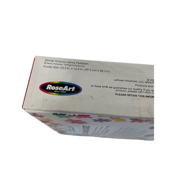 Colorluxe Rose Art 500-Piece Songbirds Puzzle Dinner Time By Henry Petersen - Picture 2 of 3